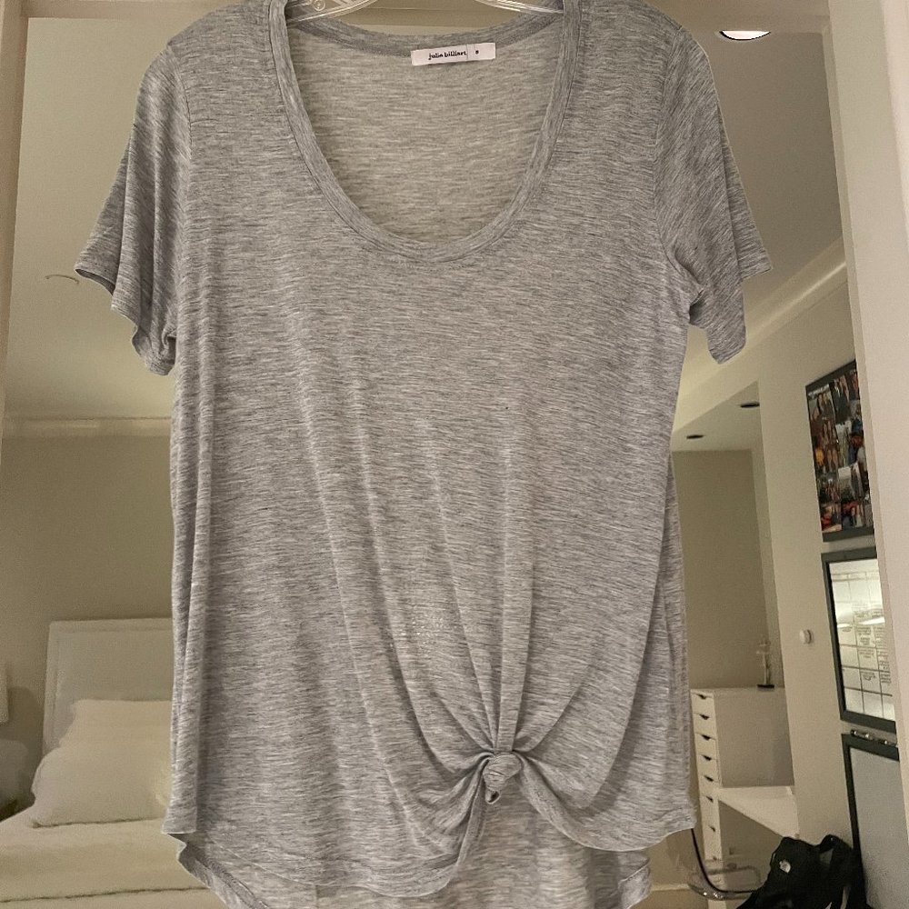 Julie Billiart Gray Short Sleeve Top